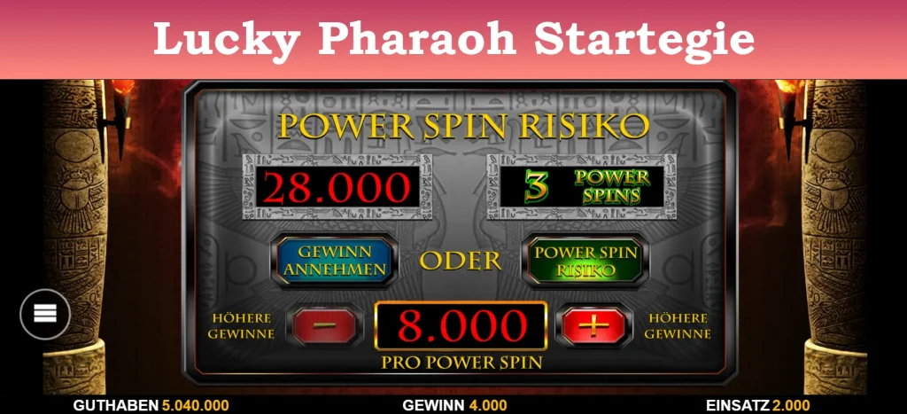 lucky pharaoh strategie